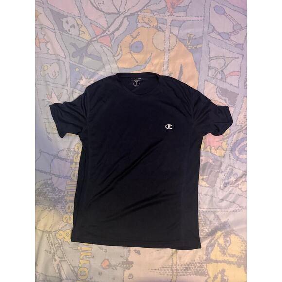 Black Champion T-Shirt - Classic & Comfortable Tee - Picture 1 of 3